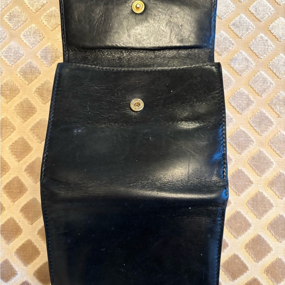 Salvatore Ferragamo black box calf leather Vara bow compact wallet - Picture 4 of 5